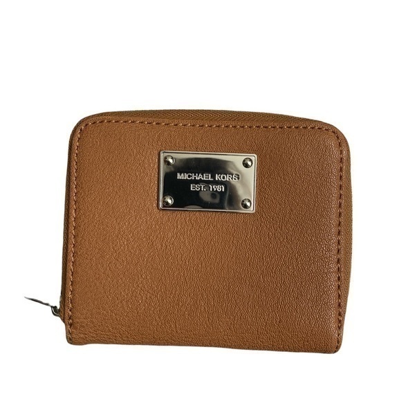 Michael kors brown leather wallet - Picture 1 of 14